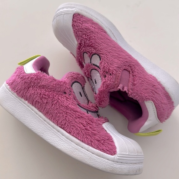 Adidas X Kevin Lyons Fuzzy Pink Monster Superstar 360 C Little Kids Shoes - Picture 6 of 13